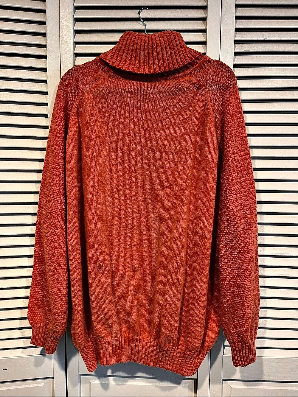 Orange Ribbed Turtleneck Sweater - 3X, looks like Velma from Scooby Doo!  🎃👻💀